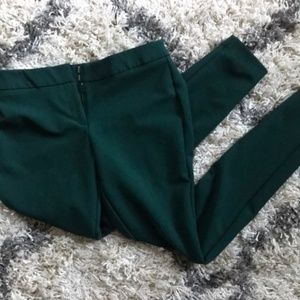 Worthington | Skinny Green Work Pants